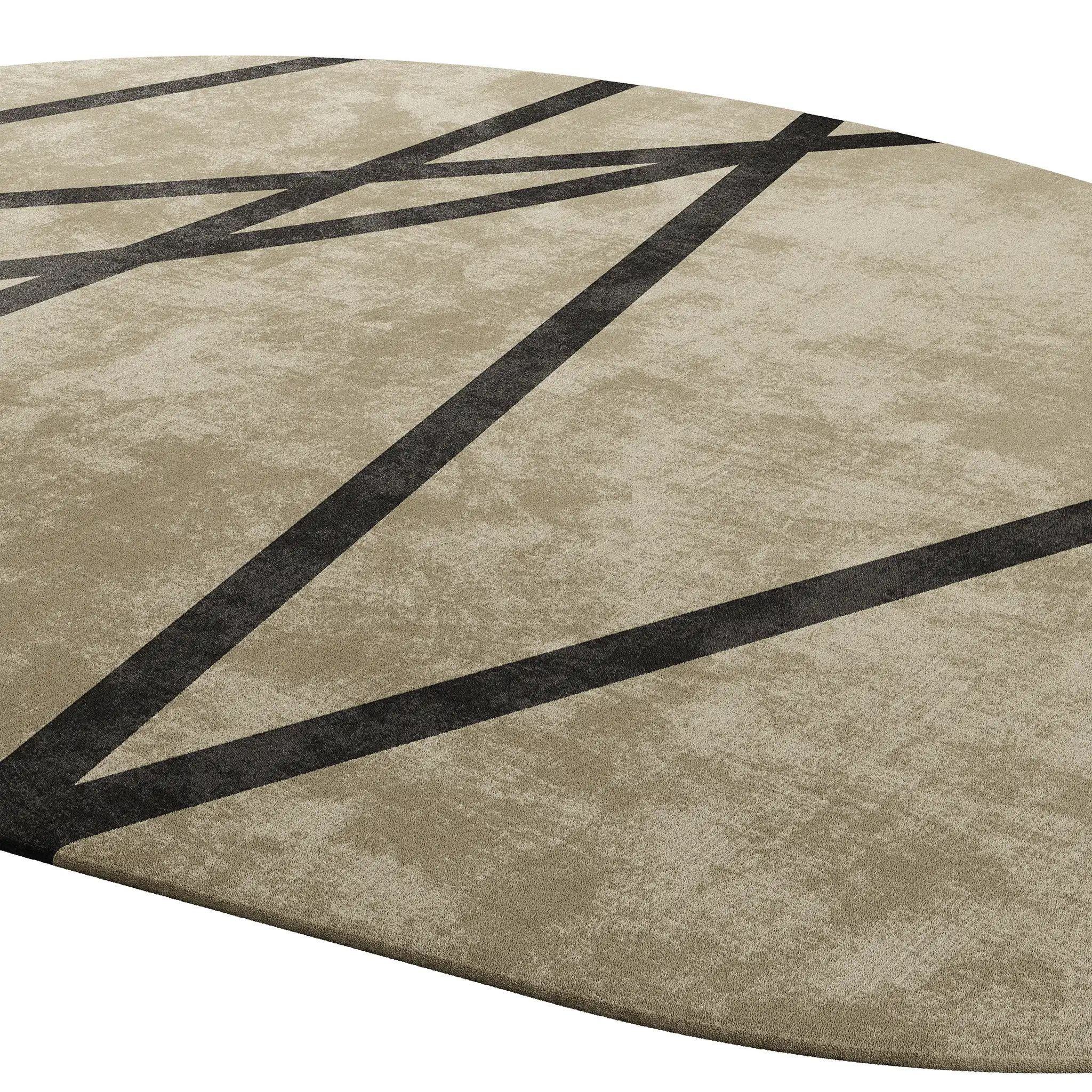 Rug in Neutral Color and Organic Shape