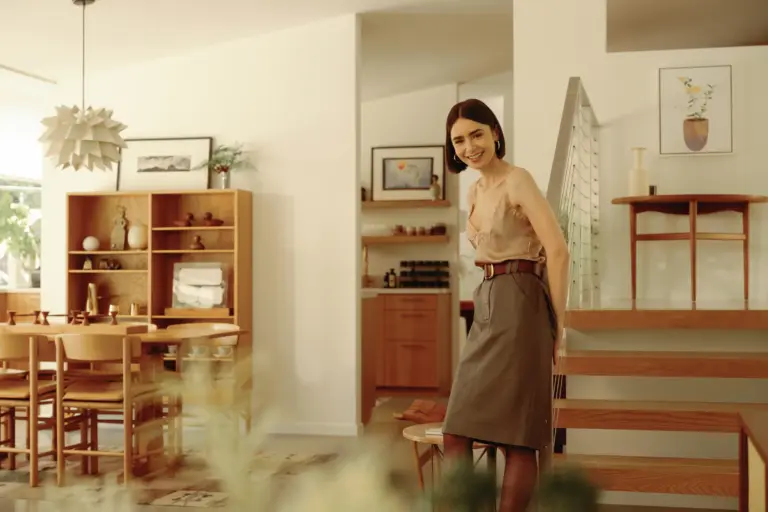 Mid-Century Modern Design at Its Best: Inside Lily Collins and Charlie McDowell’s Home