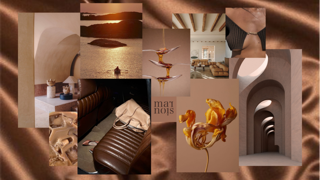 Mocha Mousse - Pantone’s 2025 Color of the Year moodboard